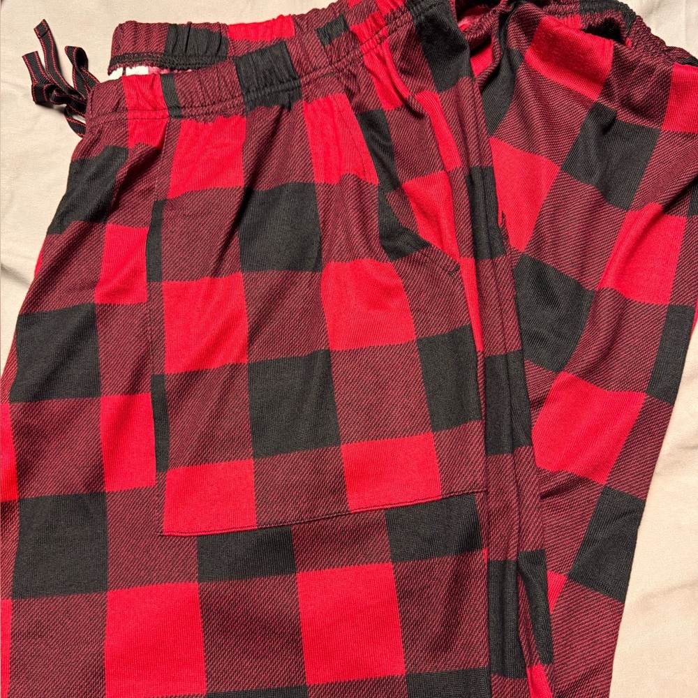 Joyspun Red and Black Plaid PJ pants